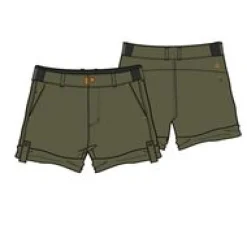 365 Trail Roll Up Short - Khaki Green