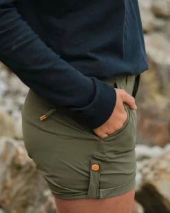 365 Trail Roll Up Short - Khaki Green