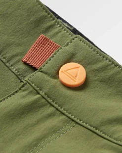 365 Trail Roll Up Short - Khaki Green