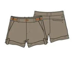 365 Trail Roll Up Shorts - Chinchilla Brown