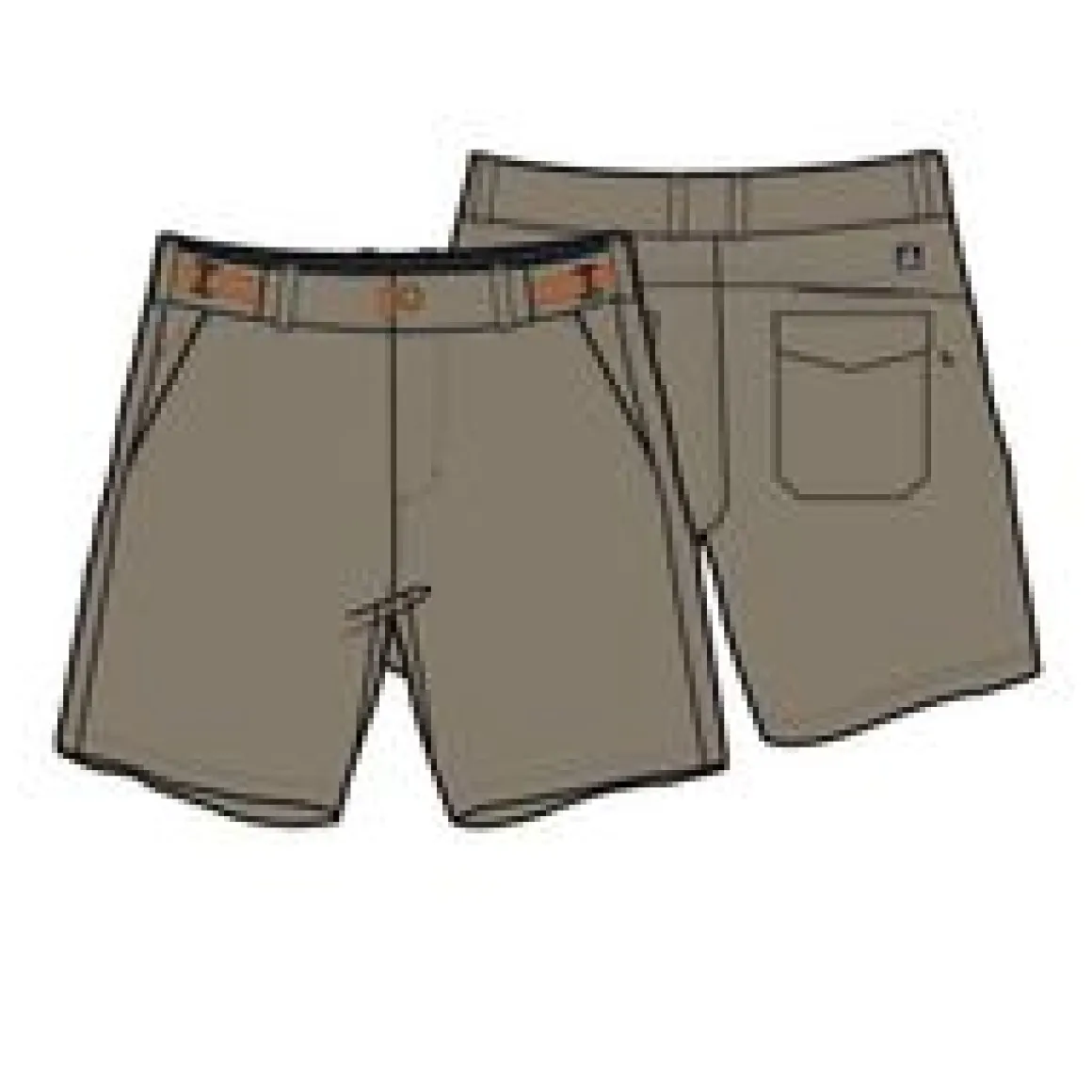 365 Trail Short - Chinchilla Brown
