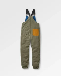 Ace Recycled Polar Fleece Overalls - Dusty Olive