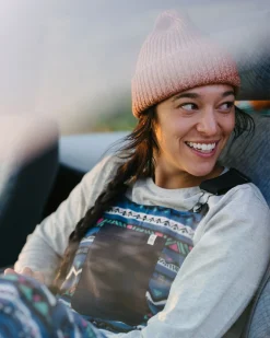 Ace Recycled Polar Fleece Overalls - Mountain Geo Tidal Blue