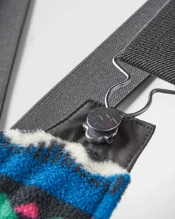 Ace Recycled Polar Fleece Overalls - Mountain Geo Tidal Blue