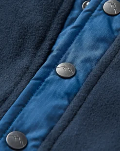 Adrift Recycled Polar Fleece - Deep Navy