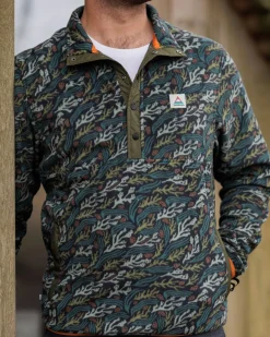 Adrift Recycled Polar Fleece - Ocean Current Black