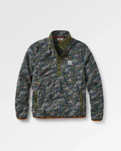 Adrift Recycled Polar Fleece - Ocean Current Black