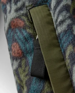 Adrift Recycled Polar Fleece - Ocean Current Black