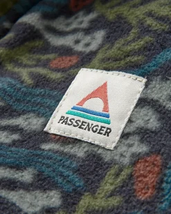 Adrift Recycled Polar Fleece - Ocean Current Black