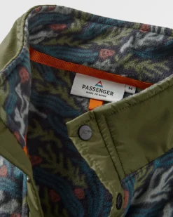 Adrift Recycled Polar Fleece - Ocean Current Black