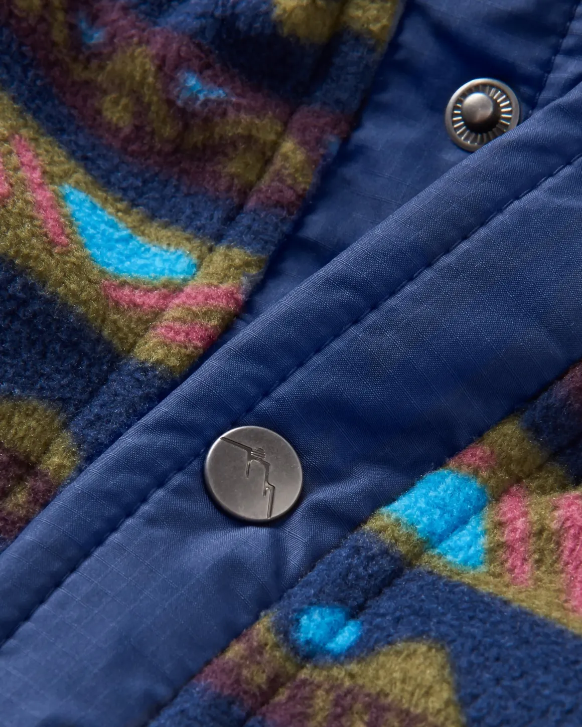 Adrift Recycled Polar Fleece - Mountain Geo Multi
