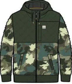 Adventure 2.0 Recycled Deep-Pile Sherpa Fleece - Alpine Camo Khaki Green