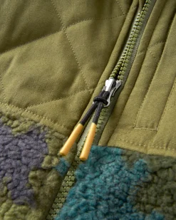 Adventure 2.0 Recycled Deep-Pile Sherpa Fleece - Alpine Camo Khaki Green