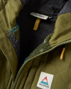 Adventure 2.0 Recycled Deep-Pile Sherpa Fleece - Alpine Camo Khaki Green