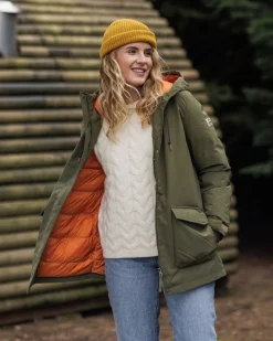 Alaska Recycled Insulated Parka - Khaki Green