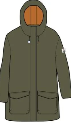 Alaska Recycled Insulated Parka - Khaki Green