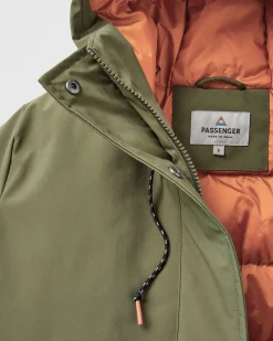 Alaska Recycled Insulated Parka - Khaki Green