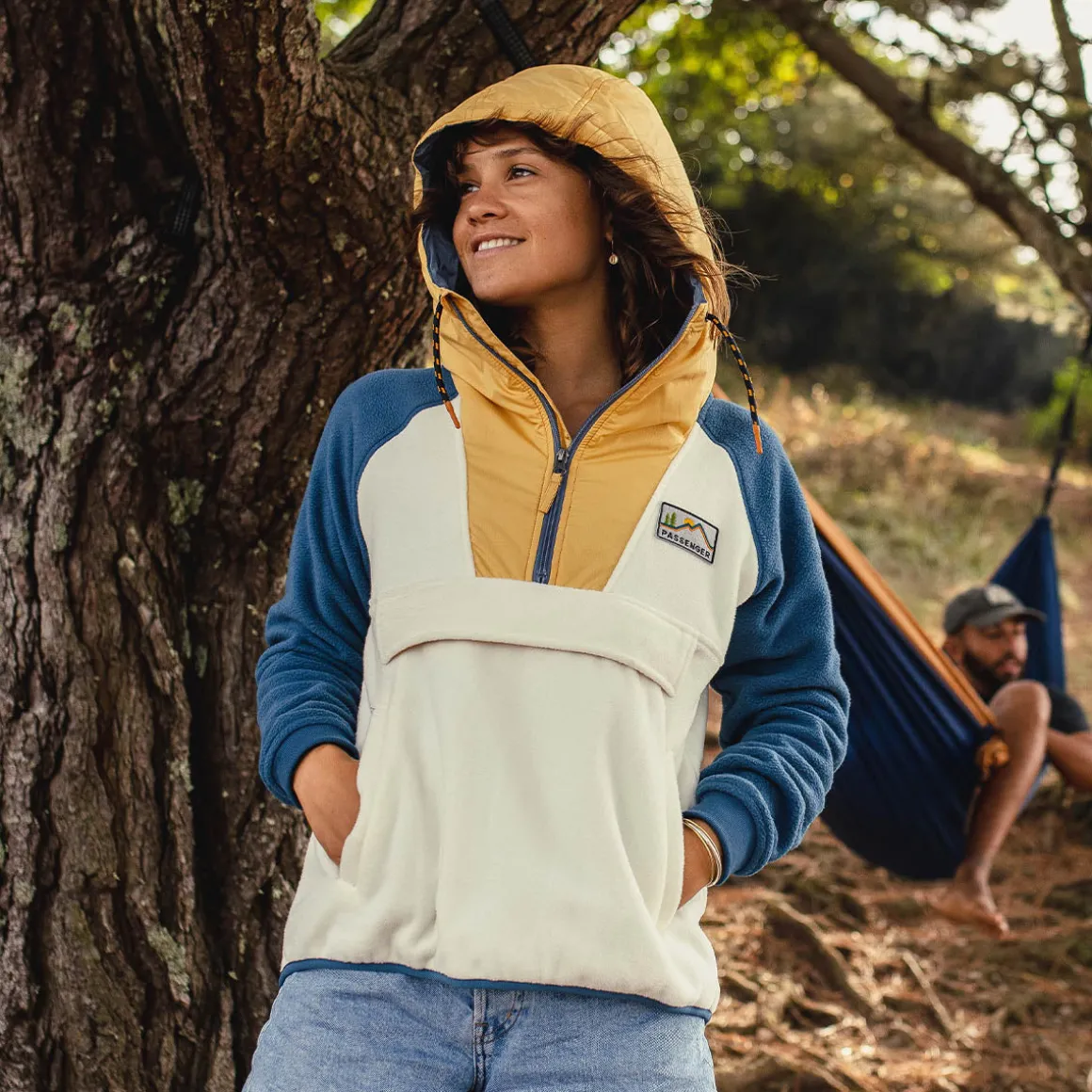 Alexander Recycled Polar Hooded Fleece - Egret