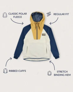 Alexander Recycled Polar Hooded Fleece - Egret
