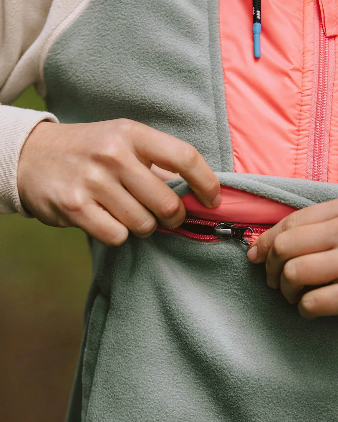 Alexander Recycled Polar Hooded Fleece - Pistachio