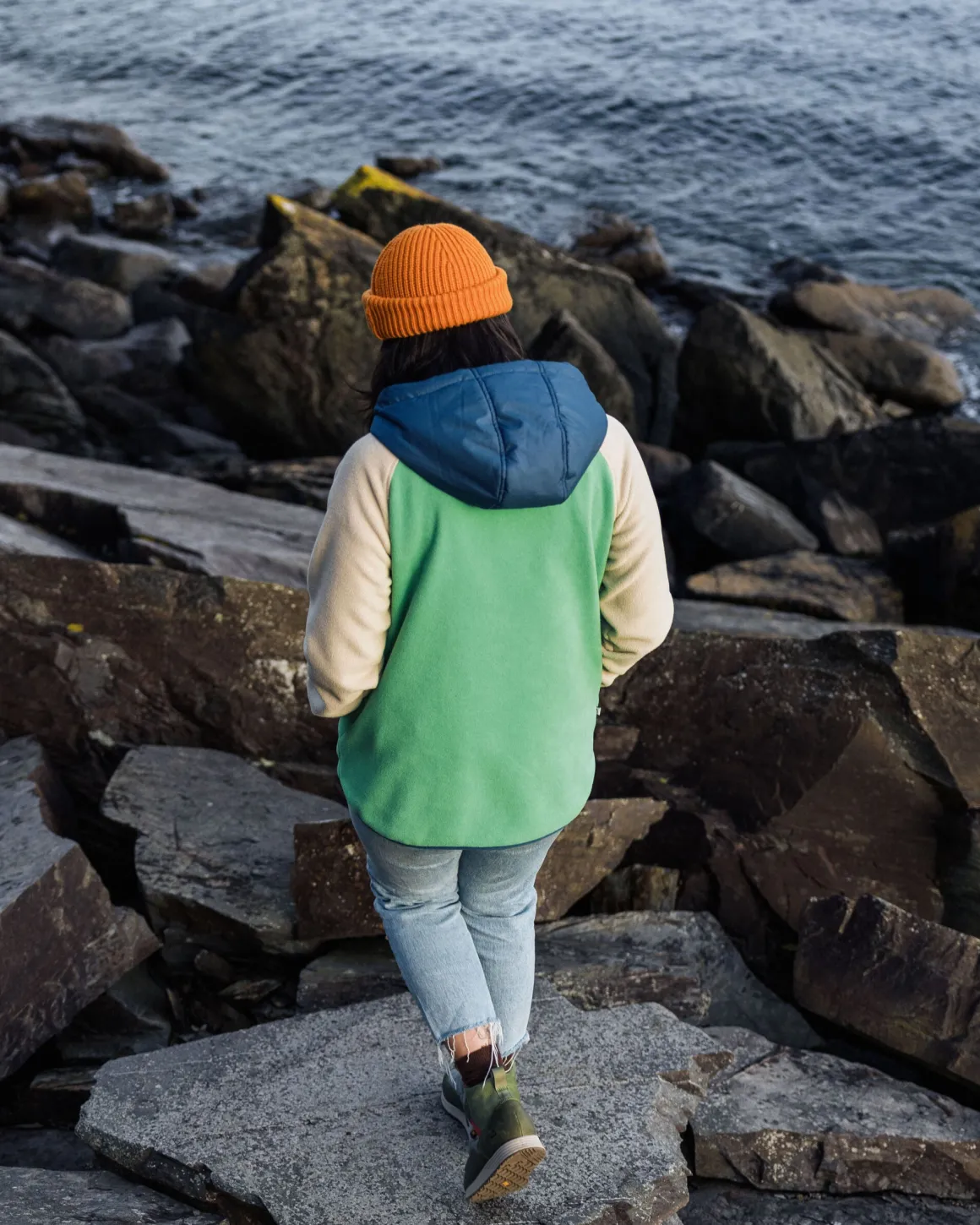 Alexander Recycled Polar Hooded Fleece - Green Spruce