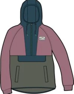 Alexander Recycled Polar Hooded Fleece - Dusty Rose