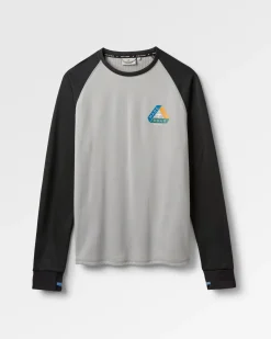 Alpine Recycled Base Layer Long Sleeve T-Shirt - Black/Grey