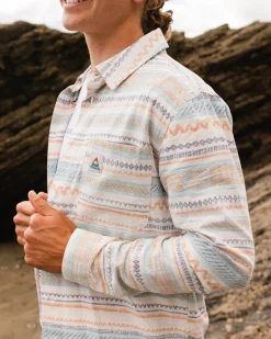 Amboro Organic Cotton Long Sleeve Shirt - Patchwork Stripe Birch