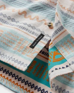 Amboro Organic Cotton Long Sleeve Shirt - Patchwork Stripe Birch