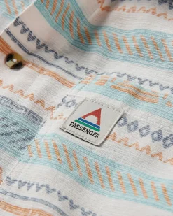 Amboro Organic Cotton Long Sleeve Shirt - Patchwork Stripe Birch