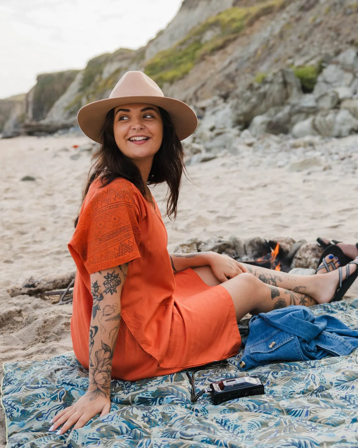 Ambrose Oversized Dress - Burnt Orange