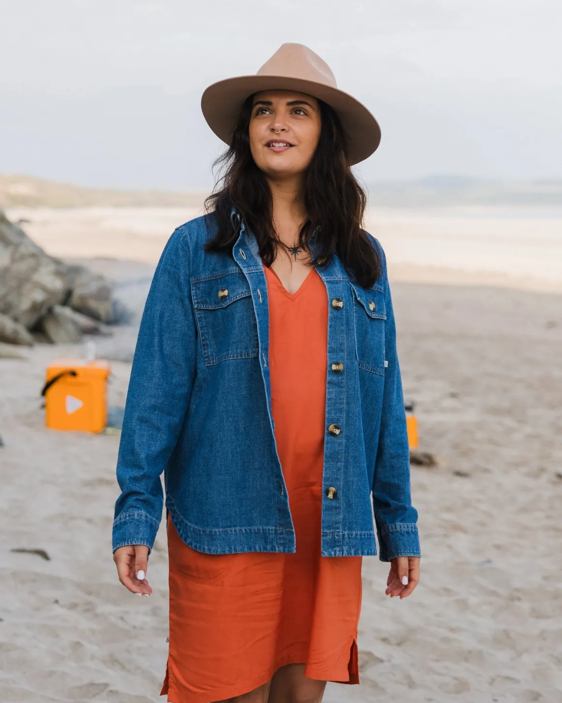 Ambrose Oversized Dress - Burnt Orange