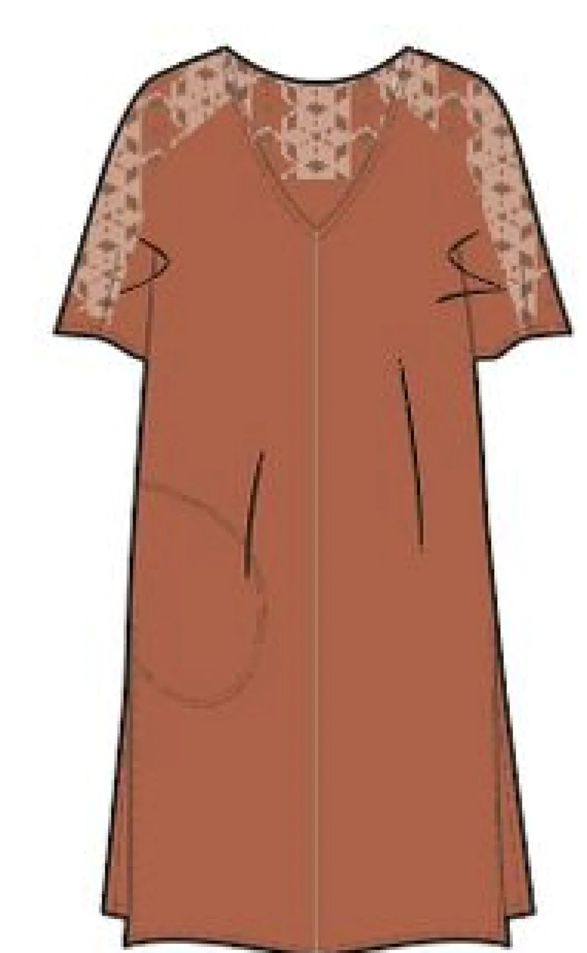 Ambrose Oversized Dress - Burnt Orange