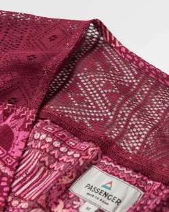 Ambrose Oversized Dress - Vintage Patchwork Wine