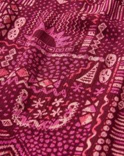 Ambrose Oversized Dress - Vintage Patchwork Wine