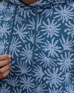 Arame Organic Cotton Hoodie - Seaweed Blue Steel
