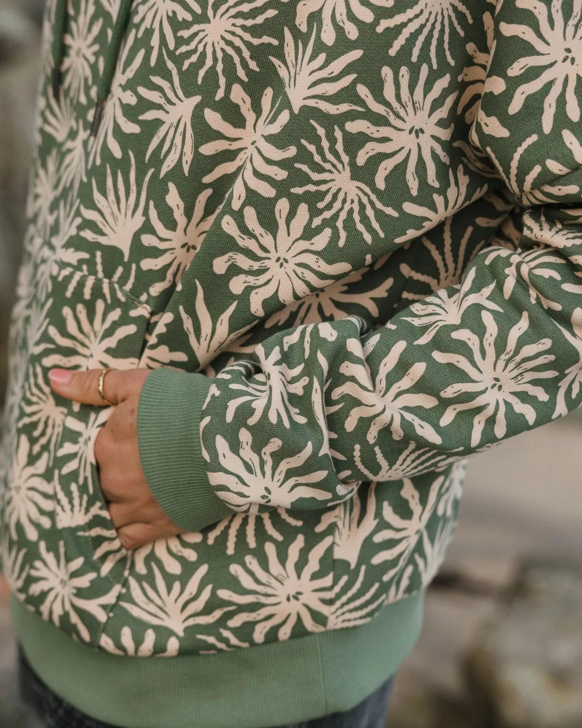 Arame Organic Cotton Hoodie - Seaweed Pistachio