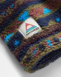 Ash Recycled Sherpa Fleece Neck Gaiter - Mountain Geo Multi