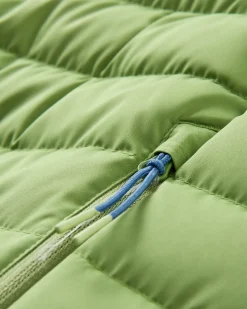 Ashland Down Recycled Vest - Rich Navy/Pear Green