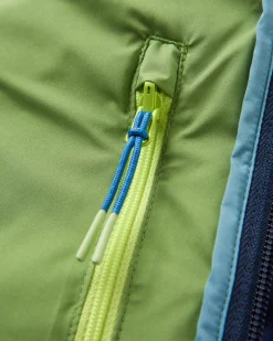 Ashland Recycled Down Jacket - Rich Navy/Pear Green