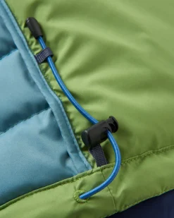 Ashland Recycled Down Jacket - Rich Navy/Pear Green