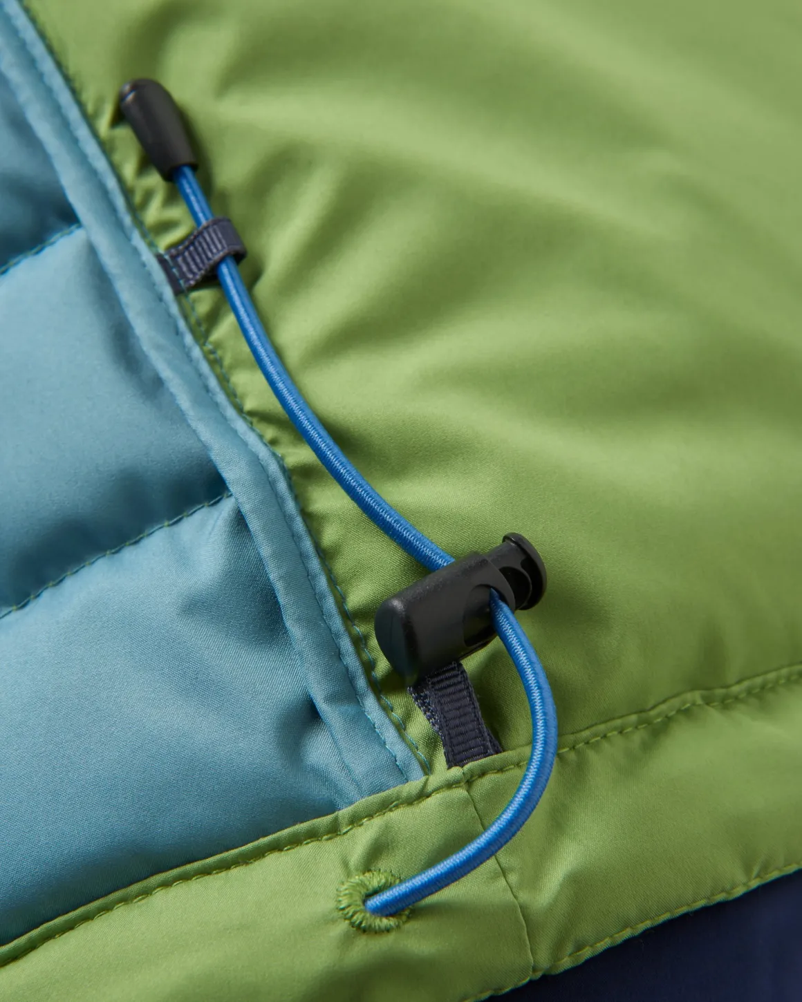 Ashland Recycled Down Jacket - Rich Navy/Pear Green