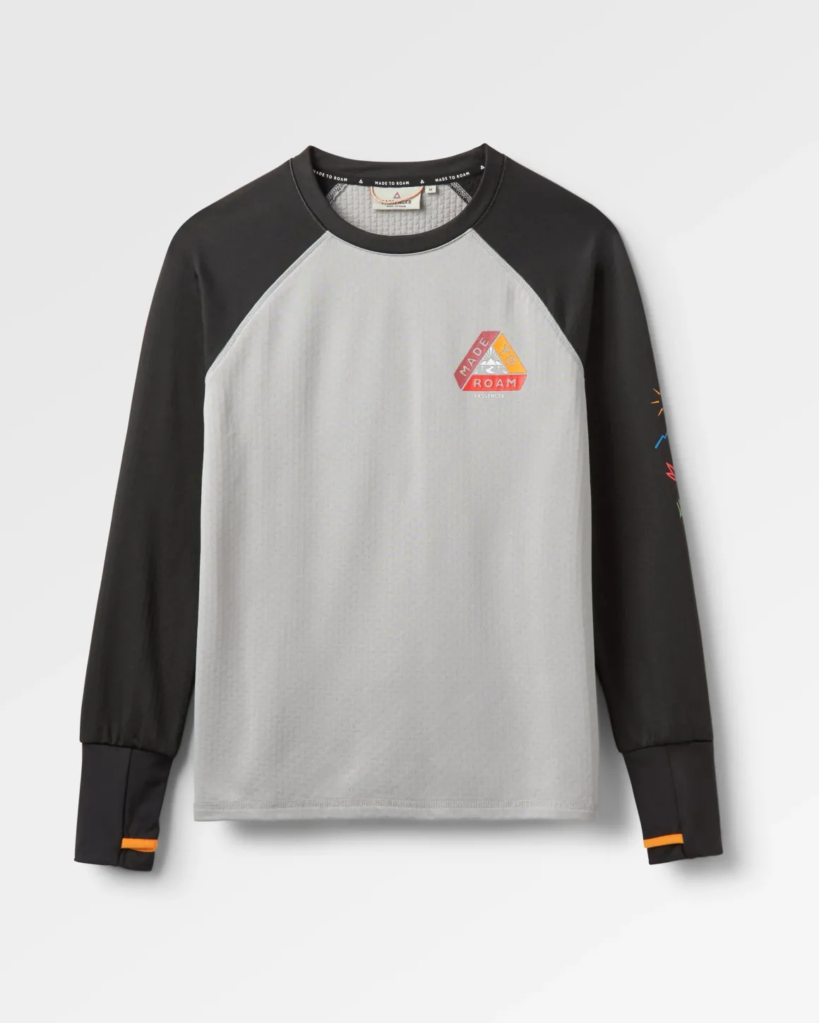 Atlantis Recycled Base Layer Long Sleeve T-Shirt - Black/Grey Marl