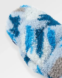 Avalanche Recycled Sherpa Mittens - Abstract Mountain Blue Steel