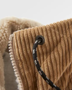 Awaken Recycled Deep-Pile Sherpa Fleece - Feather/Biscuit