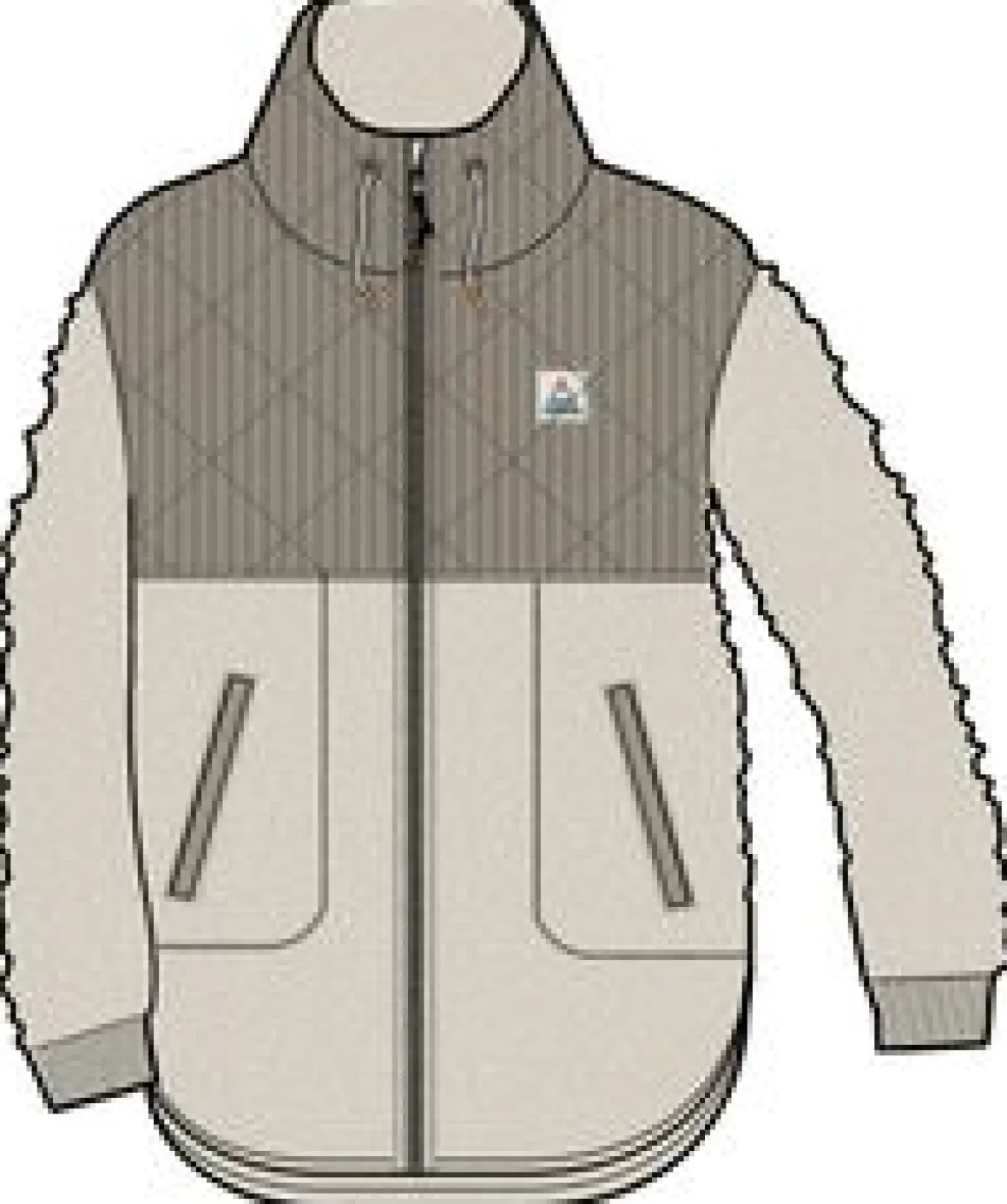 Awaken Recycled Deep-Pile Sherpa Fleece - Feather/Biscuit