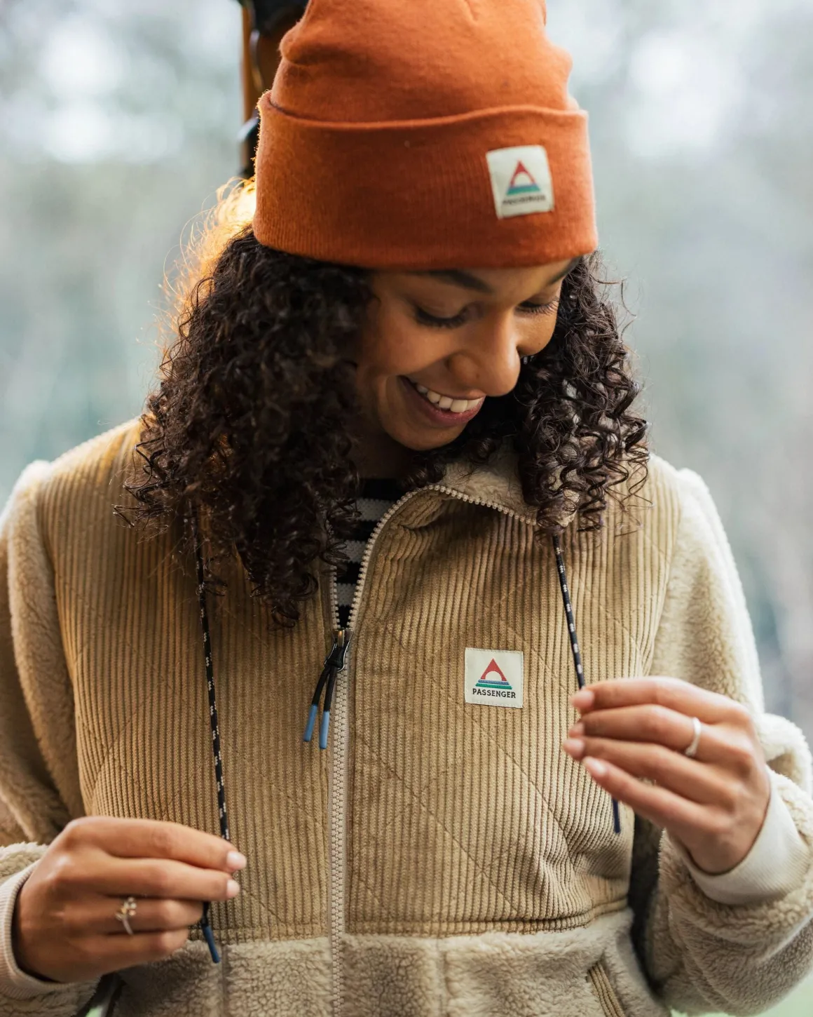 Awaken Recycled Deep-Pile Sherpa Fleece - Feather/Biscuit