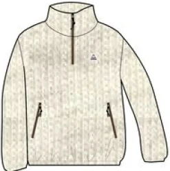 Ayla Recycled Micro Polartec Fleece - Vintage White