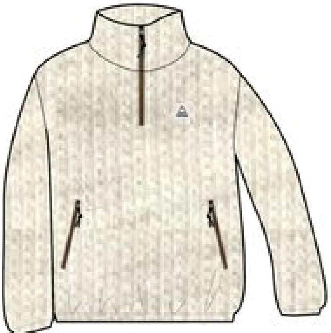 Ayla Recycled Micro Polartec Fleece - Vintage White