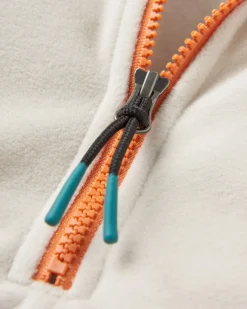 Ayla Recycled Micro Polartec Fleece - Vintage White